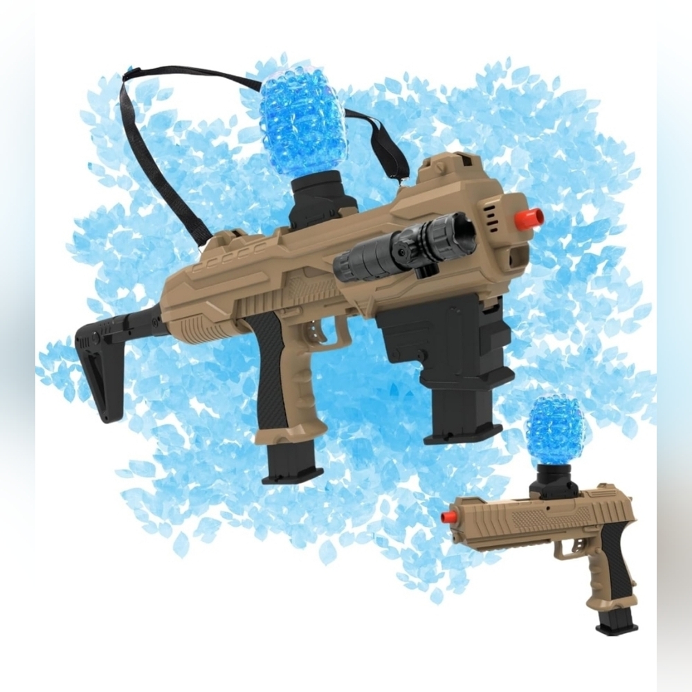 Gel Ball Blaster, 6 in 1 Automatic Gel Splatter Blaster, Toys for Ages 14+